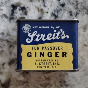 Vintage passover ginger tin